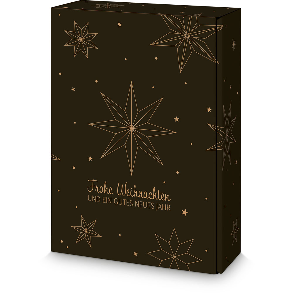 Natura Weihnachtssterne, 3er Präsentkarton 360mm