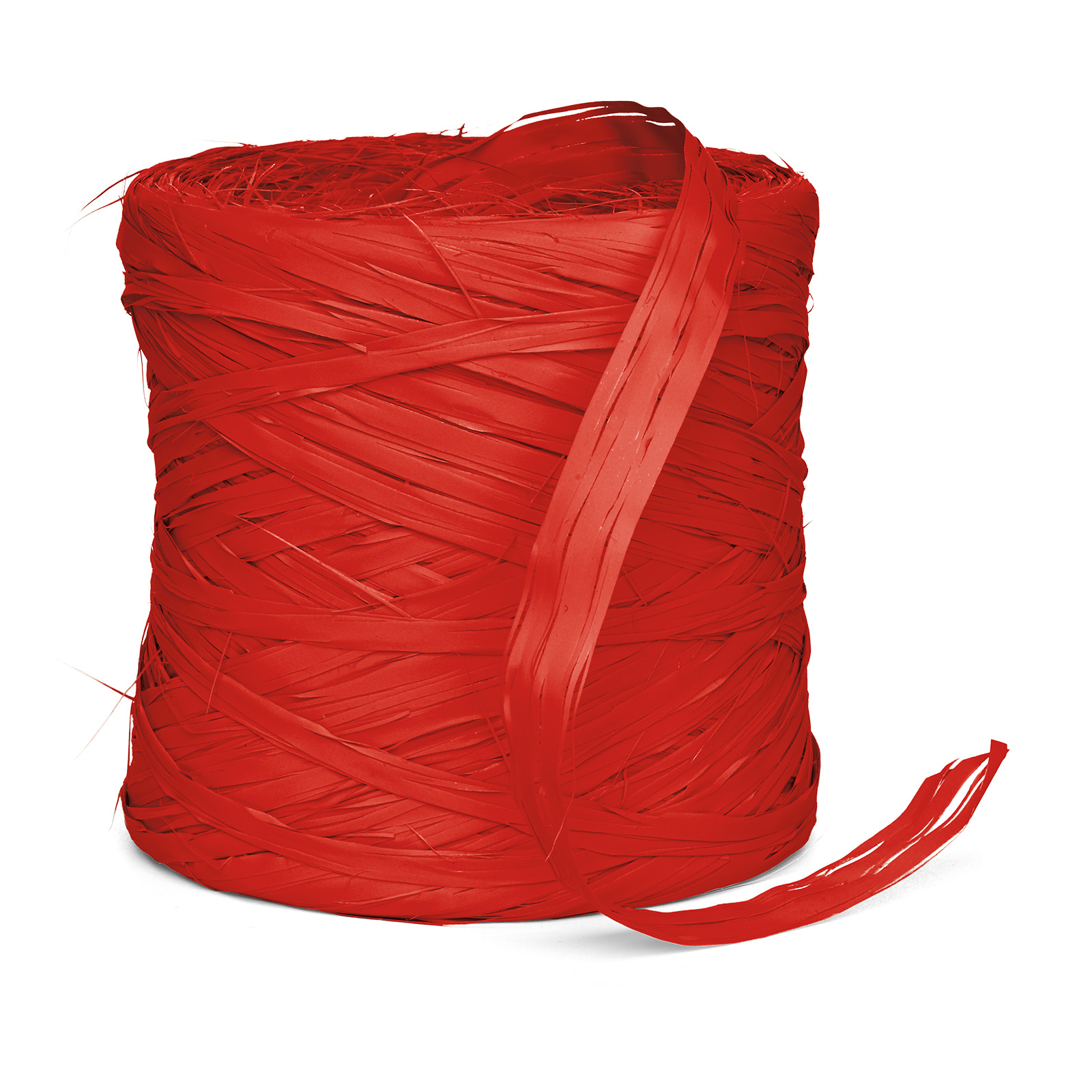 Geschenkbast Raphia Rot Synthetik