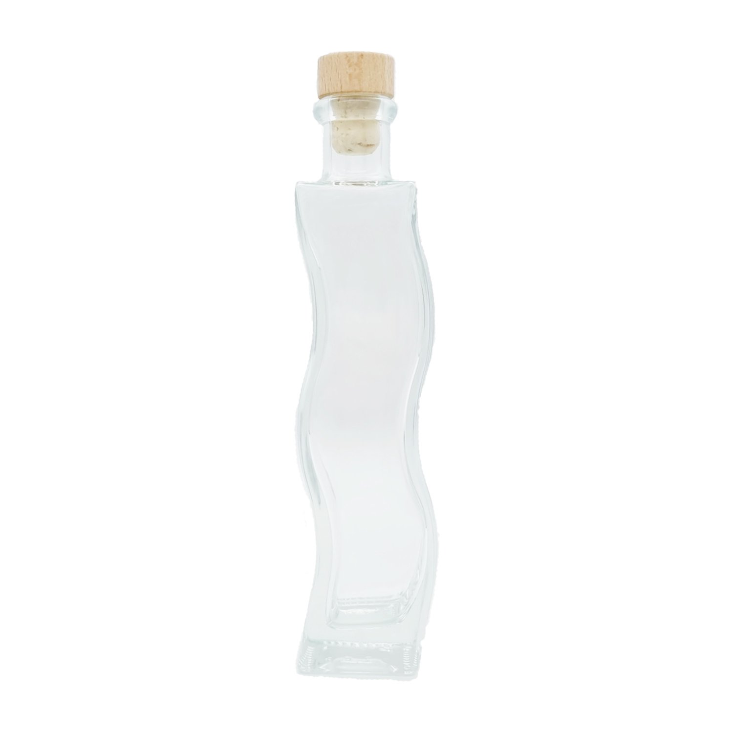 Wellenflasche 200ml mit Korken