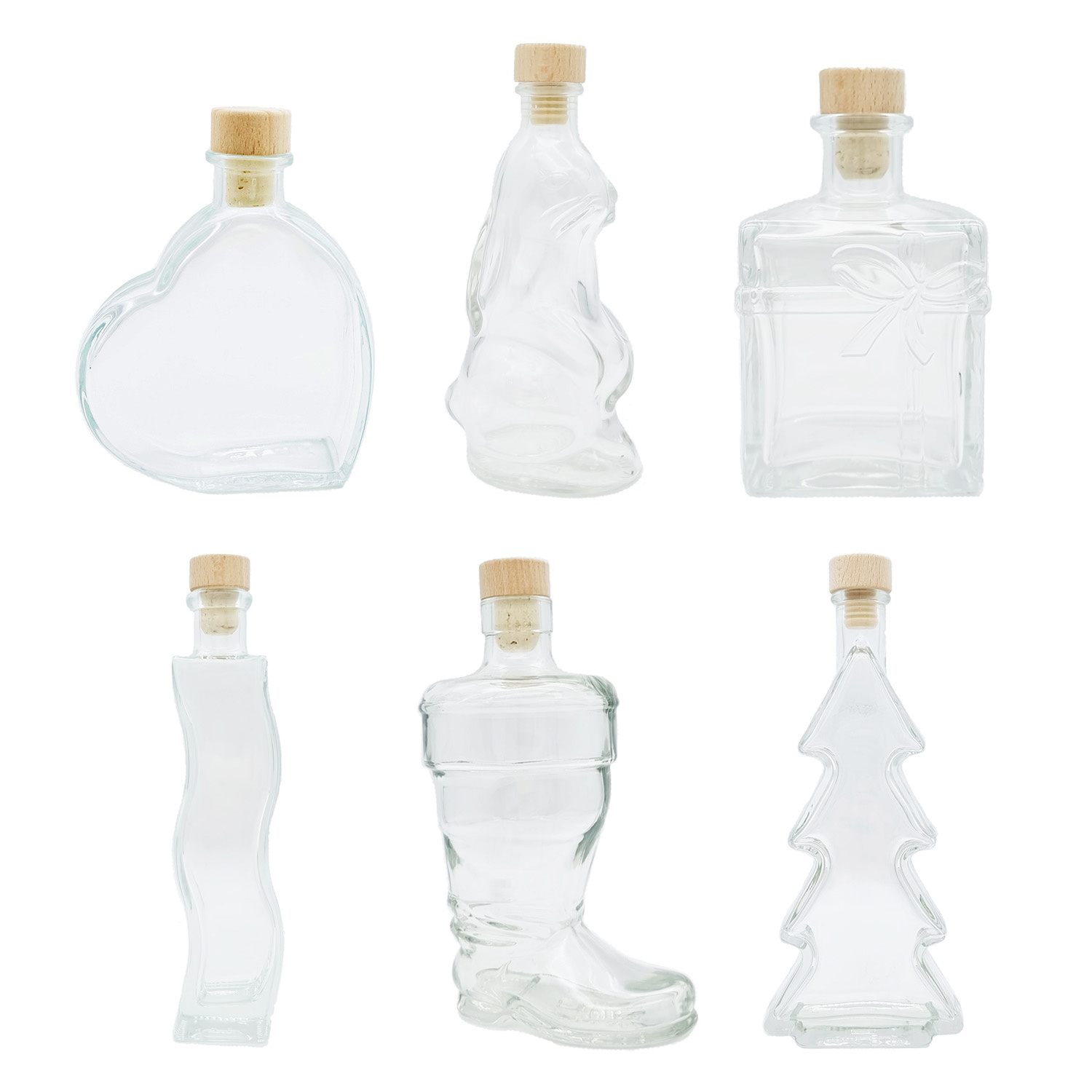 Dekoflaschen-Set "365 Tage" + gratis Weihnachtsmannflasche Dekoflaschen-Set "365 Tage" + gratis Weihnachtsmannflasche