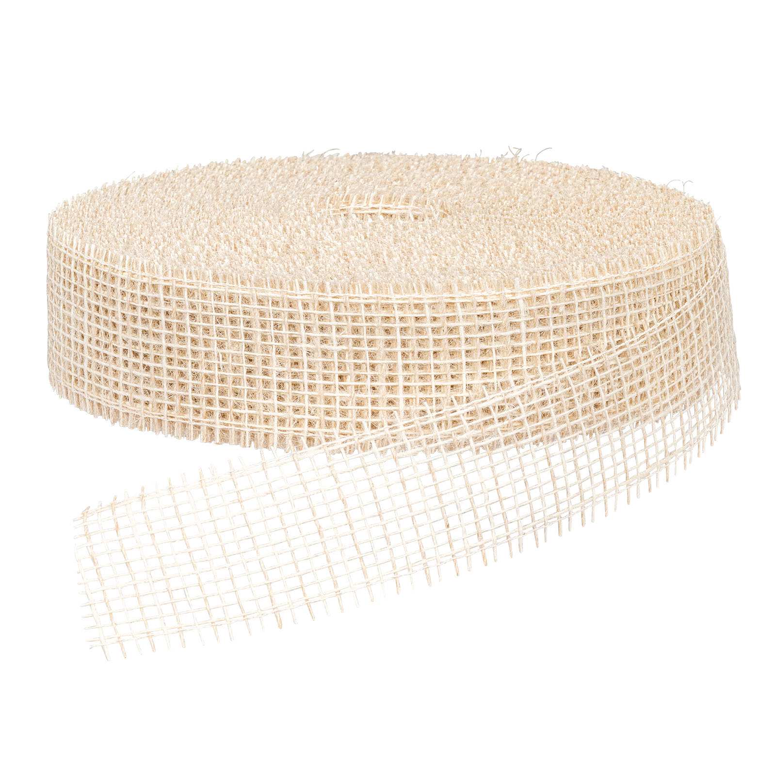 Geschenkband Jute Creme