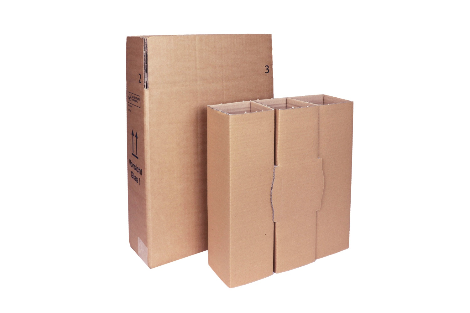 Versandkarton 3er mit Einlagen Versandkarton 3er mit Einlagen