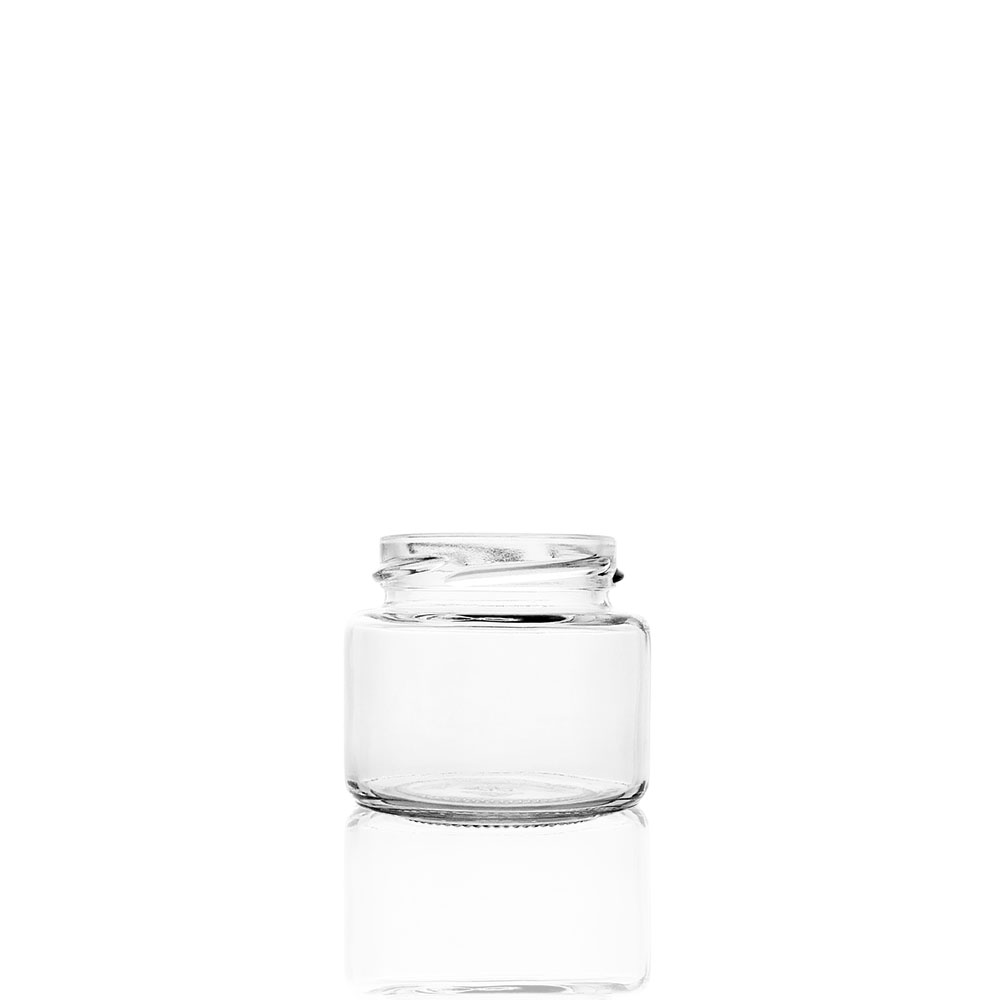 Weithalsglas 108 ml, TO53, Weißglas