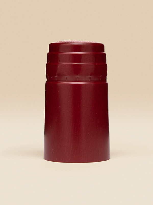 Weinkapsel PVC Kombi 31,3x60 mm Kirschrot Seidenglanz