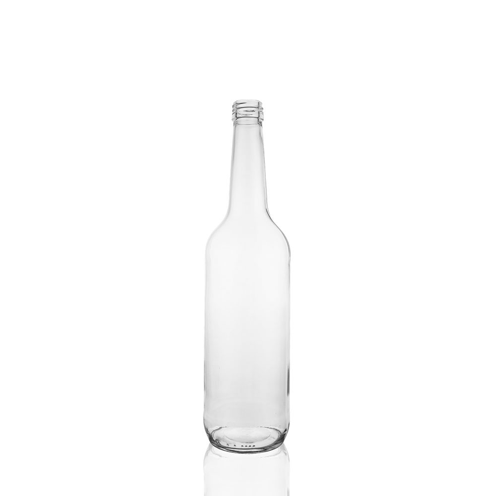 Geradehalsflasche 700ml weiß PP28