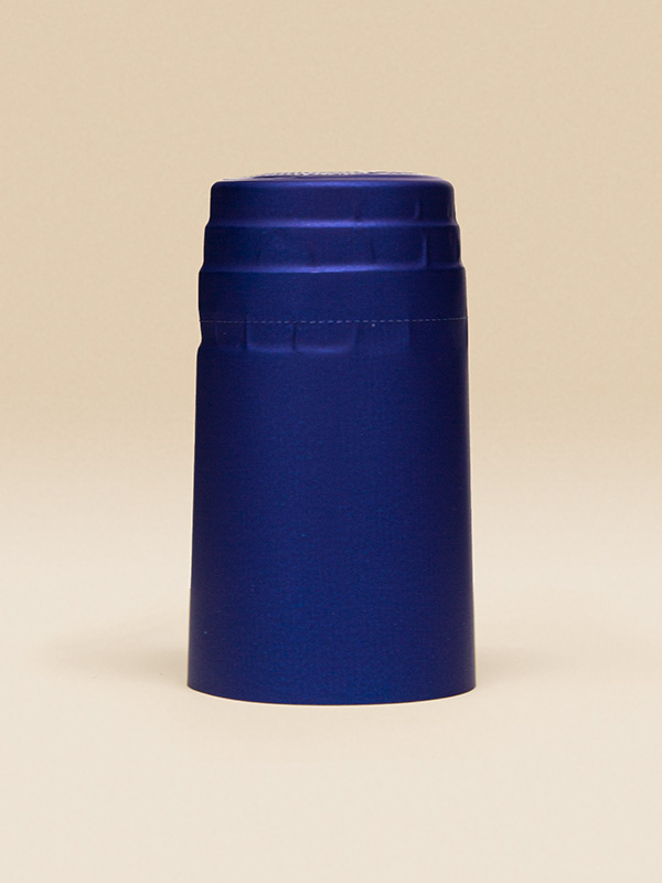 Weinkapsel PVC Kombi 31,3x60 mm Stahlblau