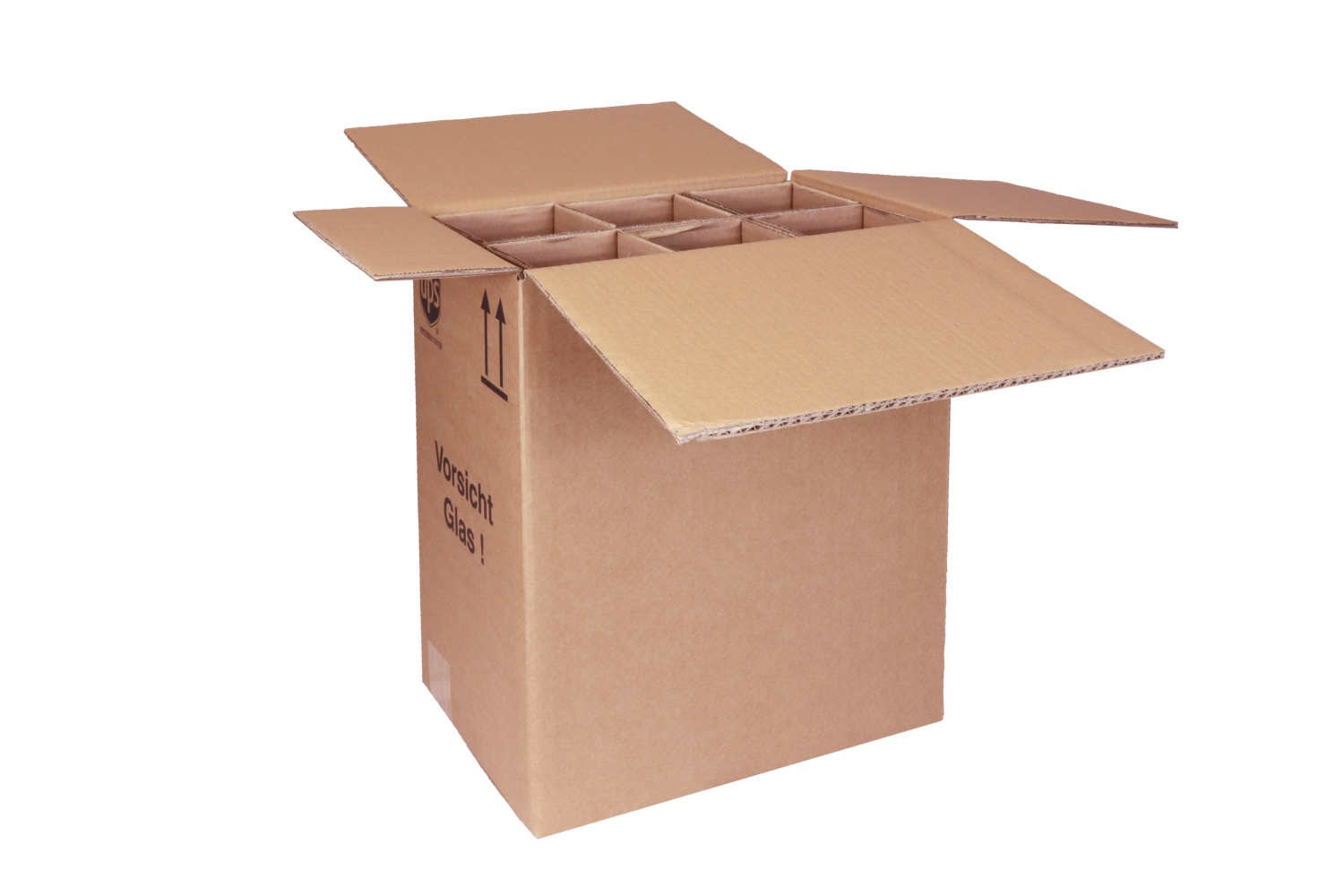 Versandkarton 6er mit Einlagen Versandkarton 6er mit Einlagen